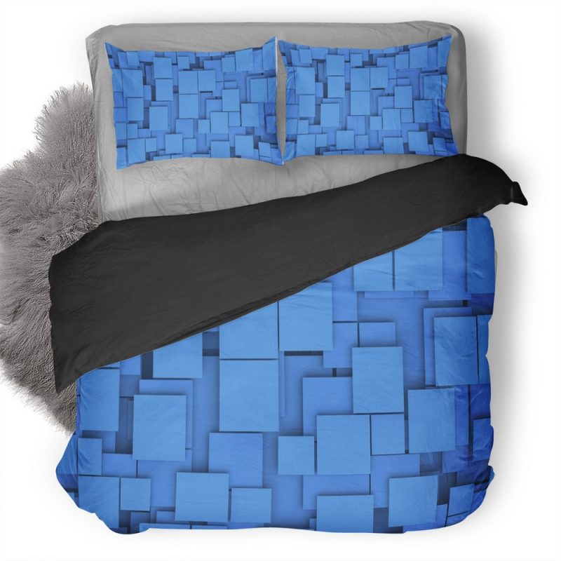 Square Art Duvet Cover and Pillowcase Set Bedding Set