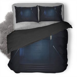 Stairway Dark Lights Minimalism Wv Duvet Cover and Pillowcase Set Bedding Set