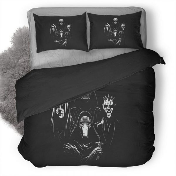 Star Wars Drawing Art Duvet Cover and Pillowcase Set Bedding Set