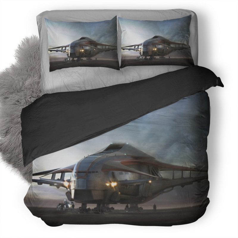 Starship Xh Duvet Cover and Pillowcase Set Bedding Set