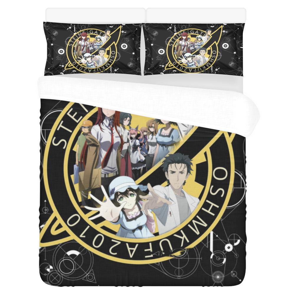 Steins Gate Duvet Cover and Pillowcase Set Bedding Set