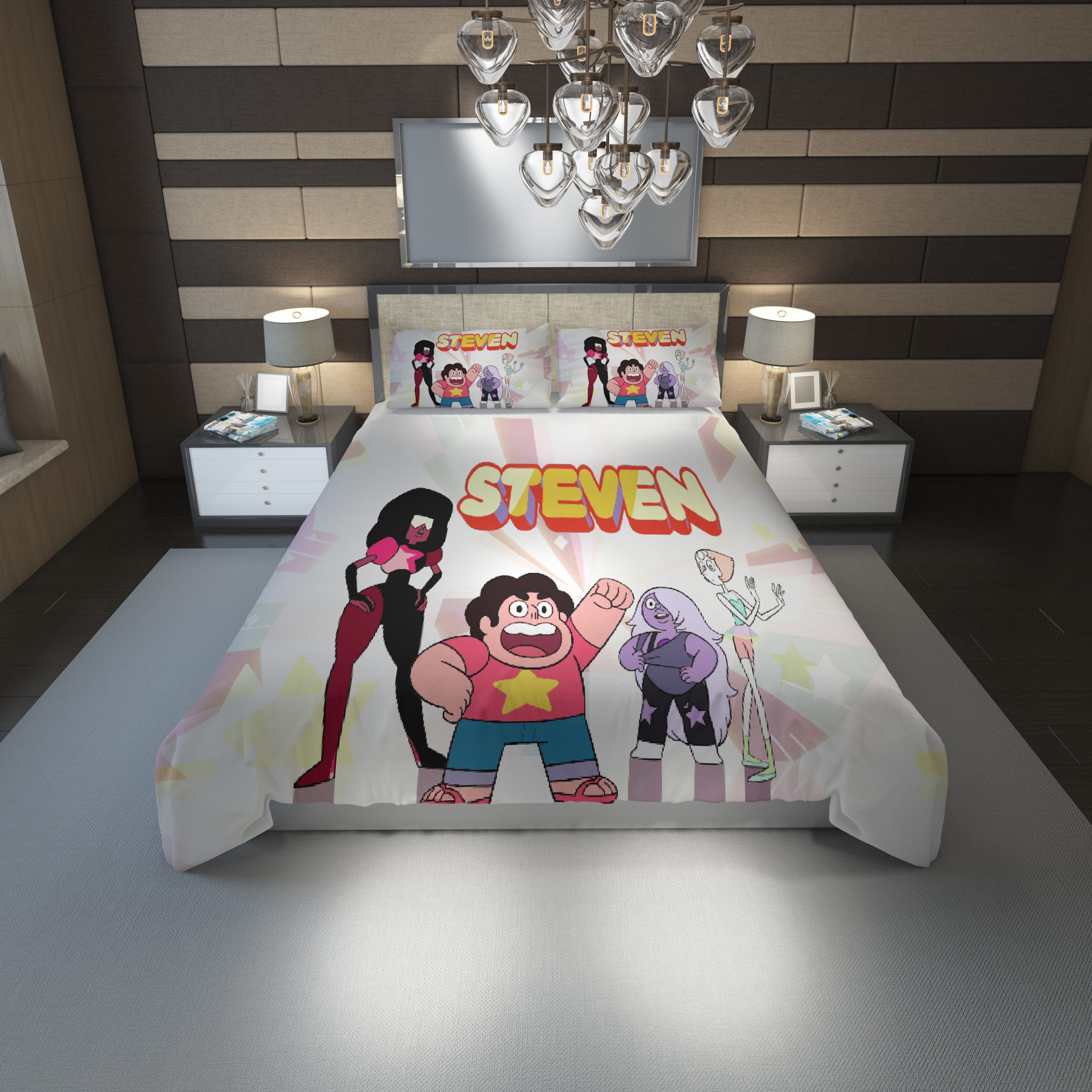 Steven Universe 19 Duvet Cover and Pillowcase Set Bedding Set