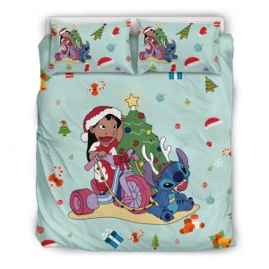 Stitch Christmas 2229 Duvet Cover and Pillowcase Set Bedding Set