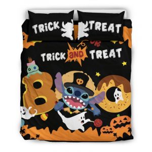 Stitch Trick Or Treat 1 Duvet Cover and Pillowcase Set Bedding Set