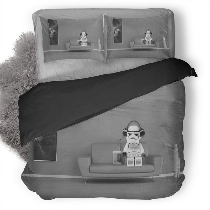 Stormtrooper Lego Star Wars Ad Duvet Cover and Pillowcase Set Bedding Set