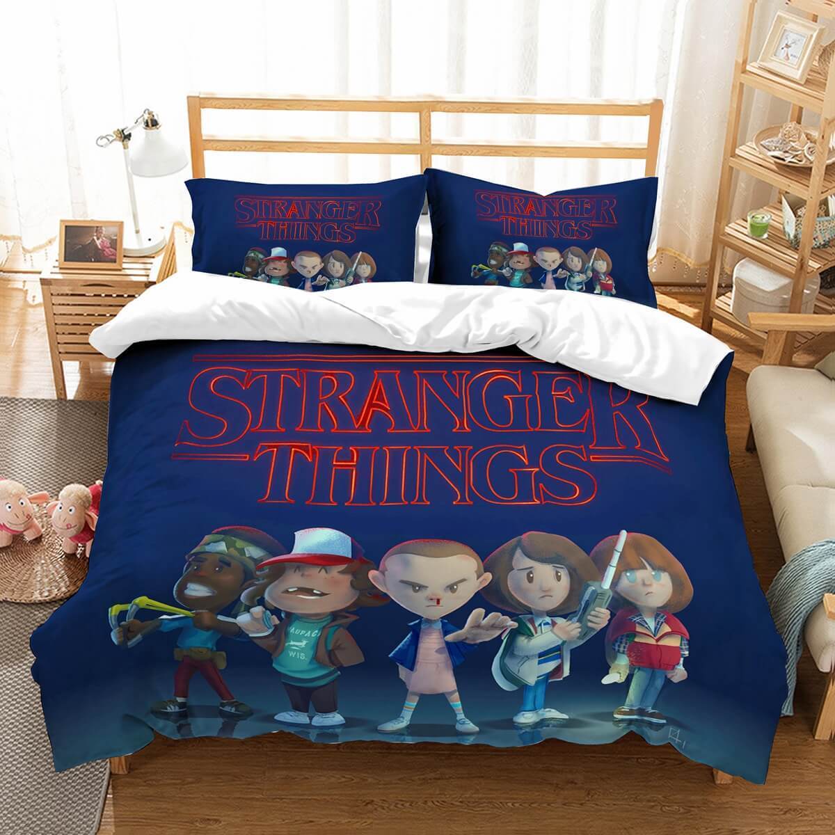 Stranger Things Duvet Cover and Pillowcase Set Bedding Set