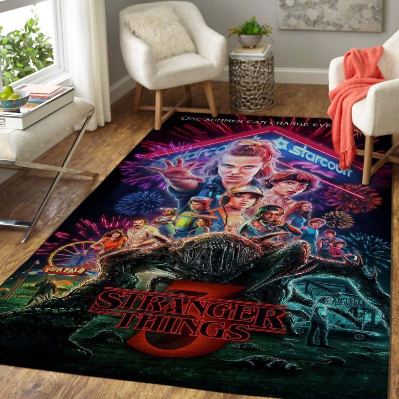 Stranger Things Living Room Rug Carpet