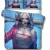 Suicide Squad Cartoon Harley Quinn 2212 Duvet Cover and Pillowcase Set Bedding Set