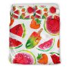 Summer Fruits Watermelon Pattern Print Duvet Cover and Pillowcase Set Bedding Set