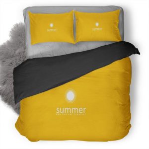 Summer Minimalism Pic Duvet Cover and Pillowcase Set Bedding Set