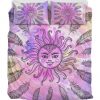 Sun And Feathers Duvet Cover and Pillowcase Set Bedding Set