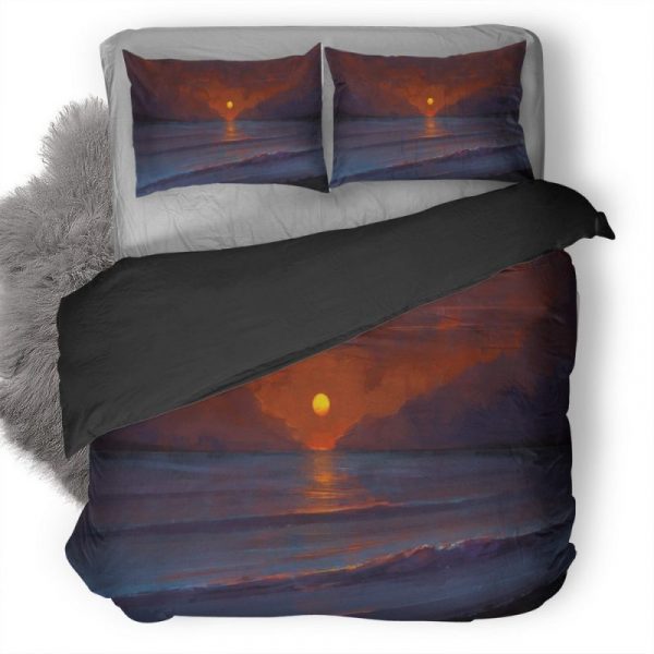 Sun Digital Art Pm Duvet Cover and Pillowcase Set Bedding Set