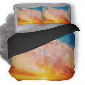 Sun Sky Painting Ff Duvet Cover and Pillowcase Set Bedding Set