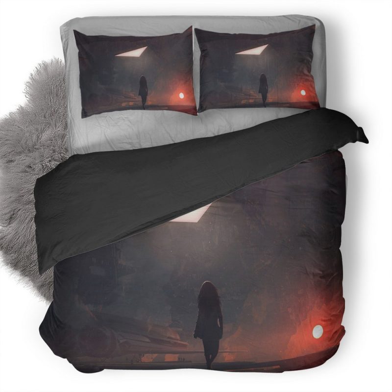 Sun With No Hope Kf Duvet Cover and Pillowcase Set Bedding Set