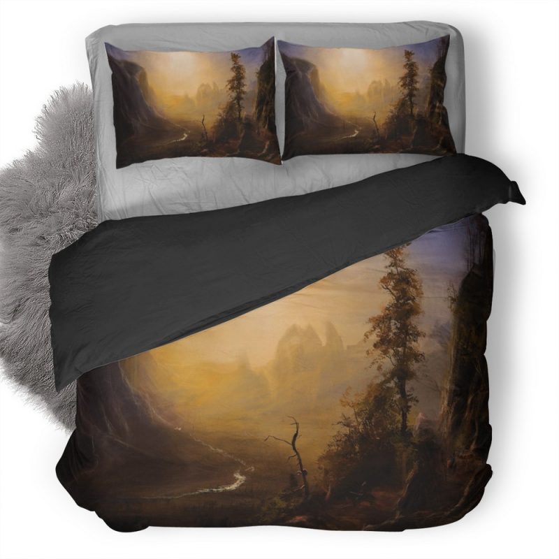 Sunlight Mountains Landscape W1 Duvet Cover and Pillowcase Set Bedding Set