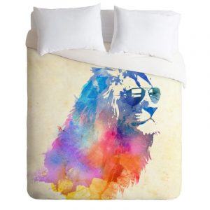 Sunny Lion Duvet Cover and Pillowcase Set Bedding Set