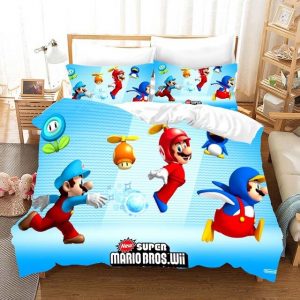 Super Mario 2215 Duvet Cover and Pillowcase Set Bedding Set