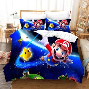 Super Mario 2217 Duvet Cover and Pillowcase Set Bedding Set