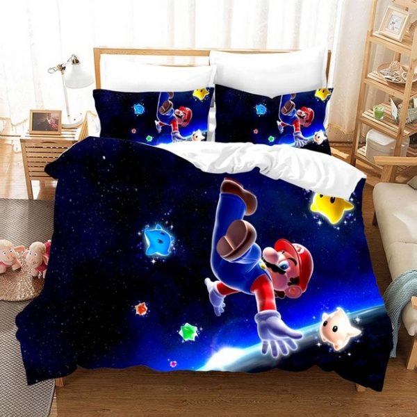 Super Mario 2219 Duvet Cover and Pillowcase Set Bedding Set