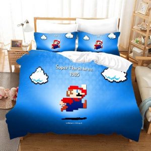 Super Mario 2220 Duvet Cover and Pillowcase Set Bedding Set