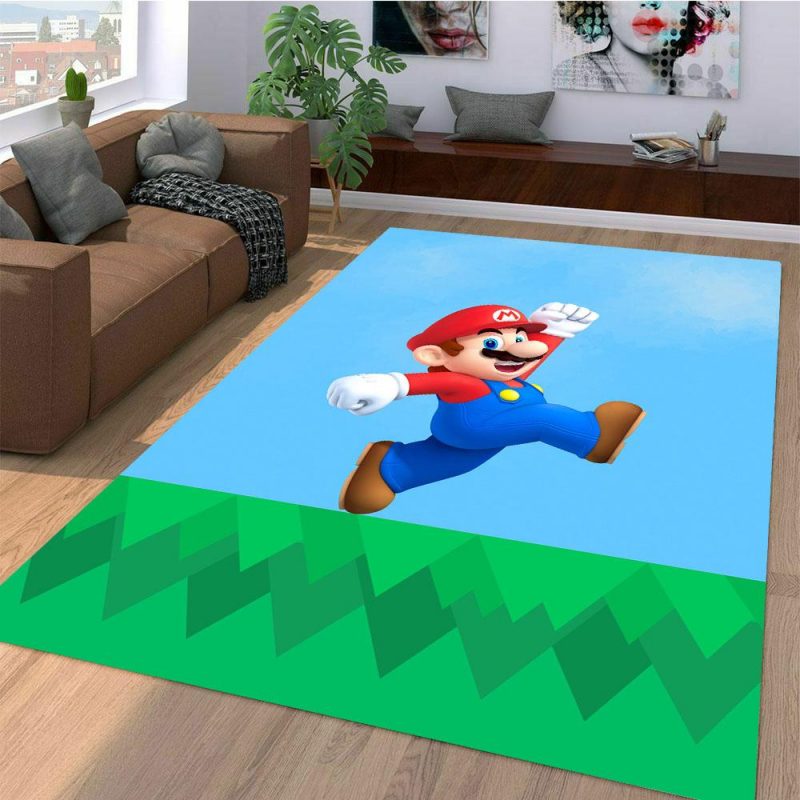 Super Mario 3D Living Room Rug Carpet