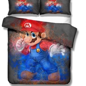 Super Mario Bros 2215 Duvet Cover and Pillowcase Set Bedding Set