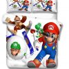 Super Mario Bros 2218 Duvet Cover and Pillowcase Set Bedding Set