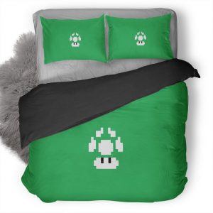 Super Mario Bros Minimalism Pic Duvet Cover and Pillowcase Set Bedding Set