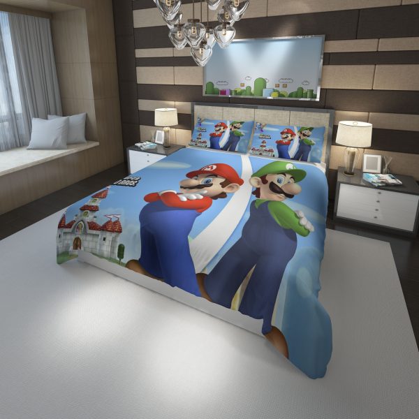 Super Mario New Duvet Cover and Pillowcase Set Bedding Set