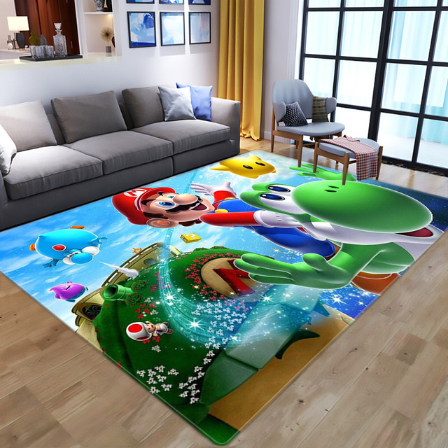 Super mario Carpet Living Room Rugs 16