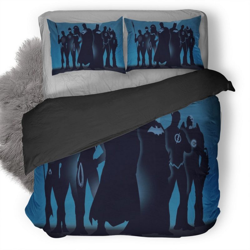 Superheroes Minimalism Duvet Cover and Pillowcase Set Bedding Set