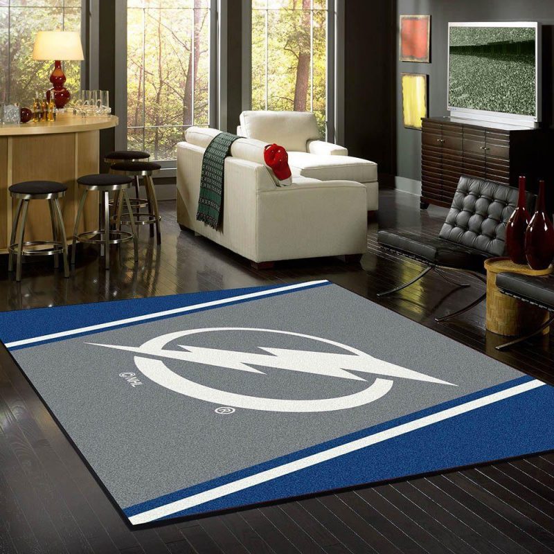 Tampa Bay Lightning Rug Team Spirit Carpet Living Room Rugs