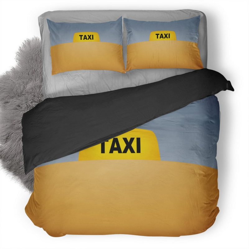 Taxi Minimal Tr Duvet Cover and Pillowcase Set Bedding Set