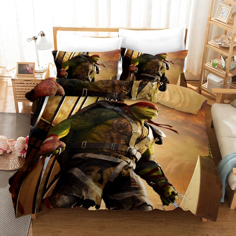 Teenage Mutant Ninja Turtles 3 Duvet Cover and Pillowcase Set Bedding Set