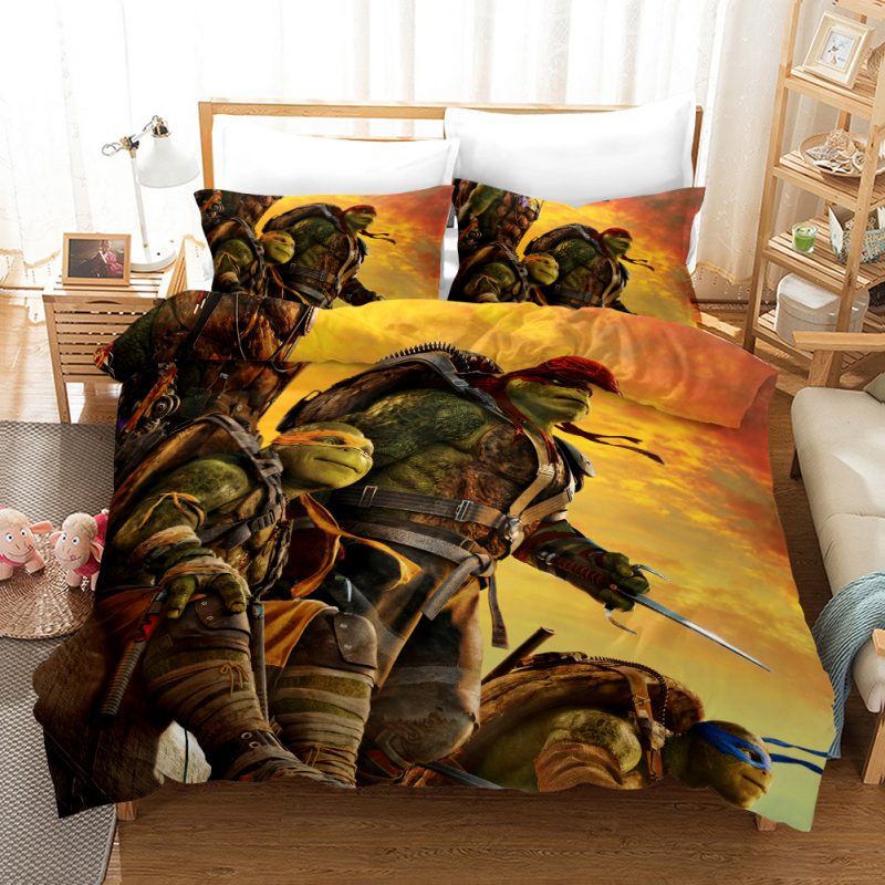 Teenage Mutant Ninja Turtles 5 Duvet Cover and Pillowcase Set Bedding Set