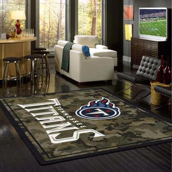 Tennessee Titans Camo Carpet Living Room Rugs