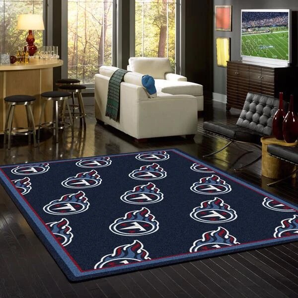 Tennessee Titans Repeat Carpet Living Room Rugs