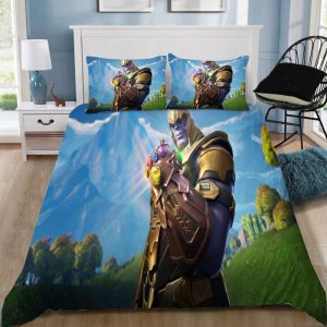 Thanos Fortnite Gamer Duvet Cover and Pillowcase Set Bedding Set