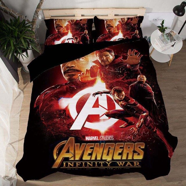 The Avengers 2215 Duvet Cover and Pillowcase Set Bedding Set