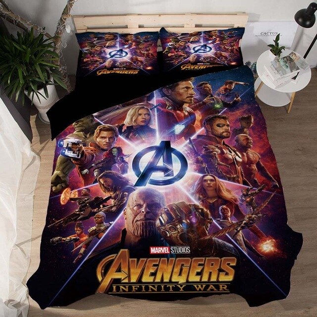 The Avengers 2216 Duvet Cover and Pillowcase Set Bedding Set