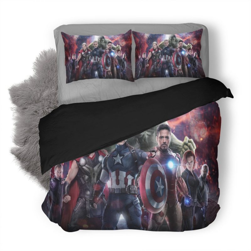 The Avengers Duvet Cover and Pillowcase Set Bedding Set 372