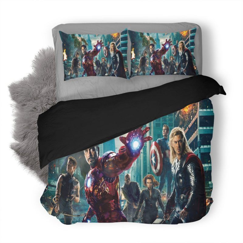 The Avengers Duvet Cover and Pillowcase Set Bedding Set 415