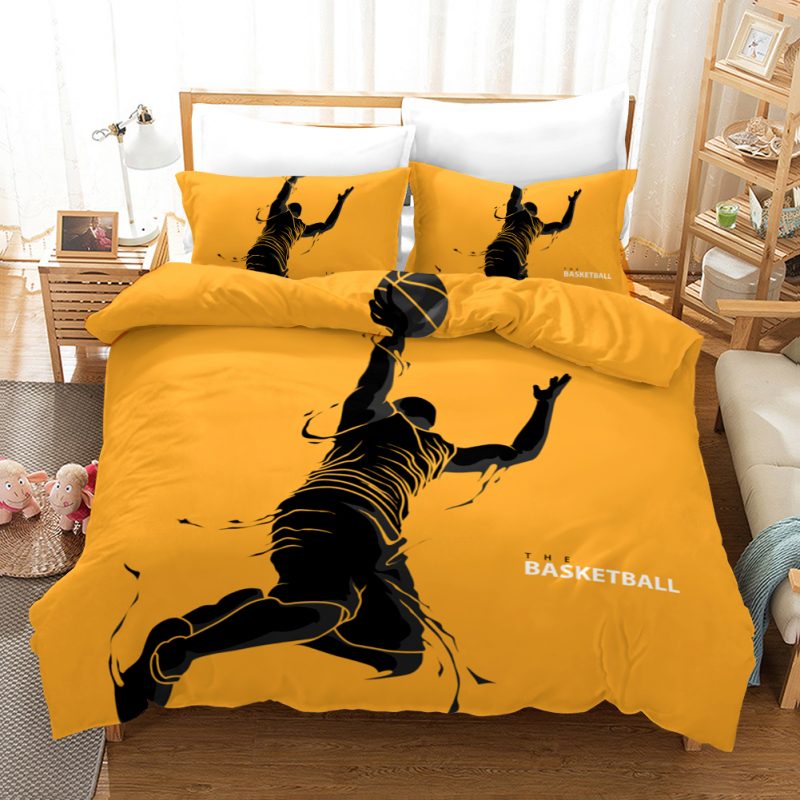 The Basketball Duvet Cover and Pillowcase Set Bedding Set