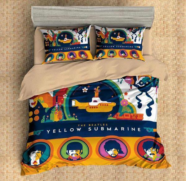 The Beatles Duvet Cover and Pillowcase Set Bedding Set 639