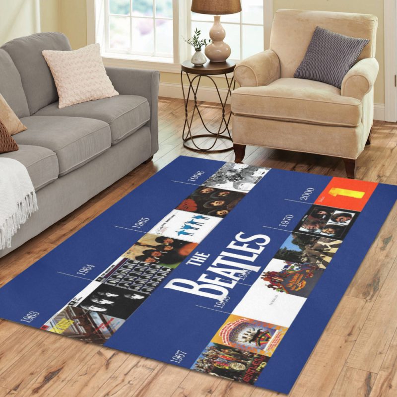 The Beatles Legendary Band Living Room Rug Carpet