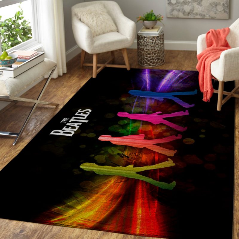 The Beatles Music Living Room Rug Carpet