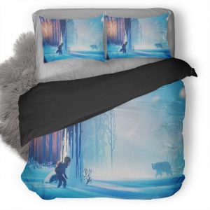 The Girl And The Bear J7 Duvet Cover and Pillowcase Set Bedding Set