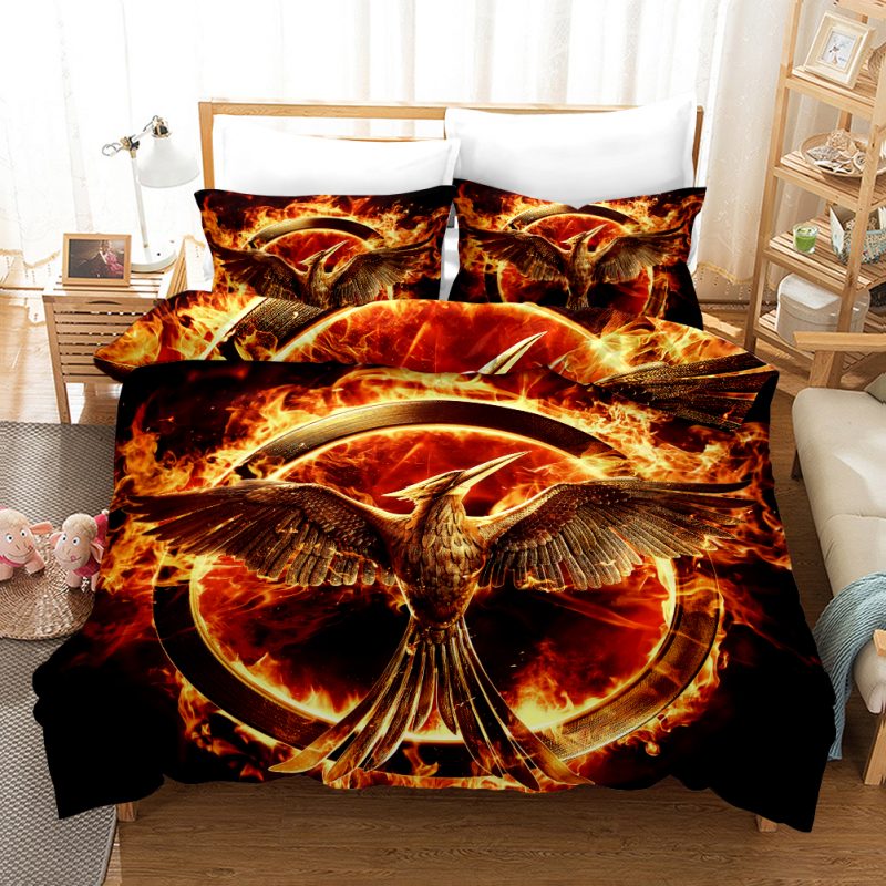 The Hunger Games 3 Duvet Cover and Pillowcase Set Bedding Set