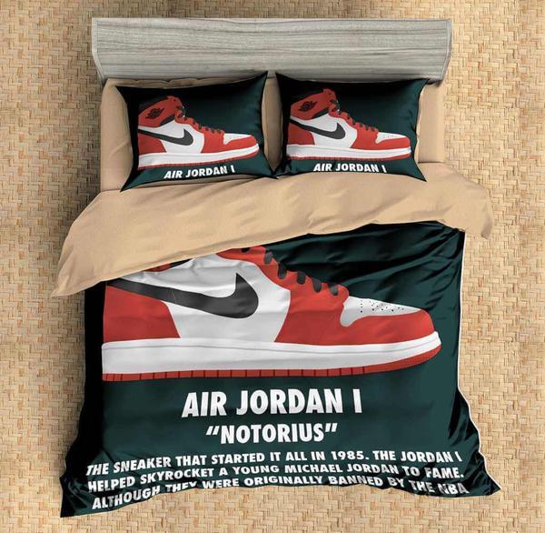 The Jordan Shoes Duvet Cover and Pillowcase Set Bedding Set 633