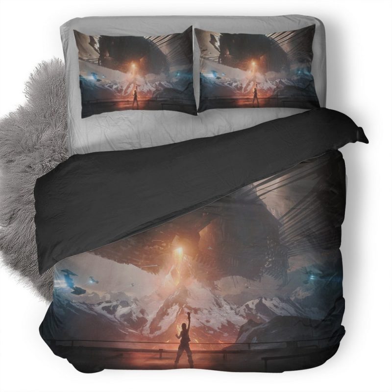 The Last Second Of The Mountain Eater Sm Duvet Cover and Pillowcase Set Bedding Set